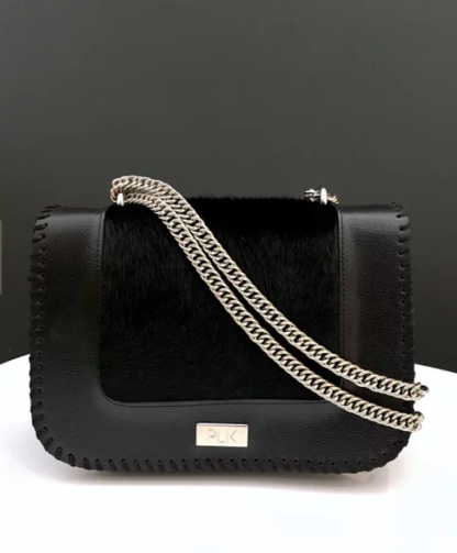 Black Leather Cross Body Bag